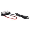 This handy DC-DC converter accepts a 8-32V DC input voltage and converts it to a 5V 3A micro USB output for charging a USB device. These can be easily integrated into vehicle wiring, remote power systems and more.