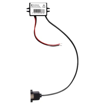 This handy DC-DC converter accepts a 8-32V DC input voltage and converts it to a 5V 5A type A USB socket output for charging a USB device. These can be easily integrated into vehicle wiring, remote power systems and more.