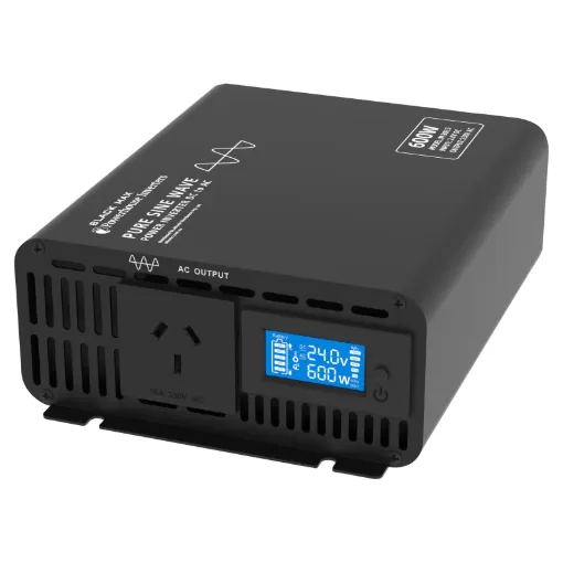 This compact inverter is designed to deliver pure AC output for powering difficult loads such as appliances with switchmode power supplies (computers, displays & game consoles) and voltage sensitive devices.