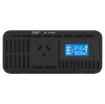 This compact inverter is designed to deliver pure AC output for powering difficult loads such as appliances with switchmode power supplies (computers, displays & game consoles) and voltage sensitive devices.