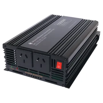 This compact 1500W modified sine wave power inverter is ideal for providing AC power to appliances whilst away from mains power.