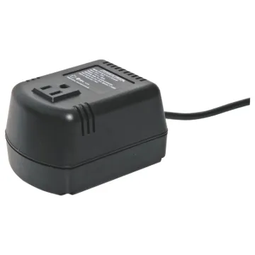 Converts 240V to 120V for using US appliances on Australian mains voltages. Fitted with US mains socket.