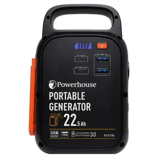 Great for camping and hiking getaways, this compact portable charging solution keeps your devices powered up while also providing a handy lamp and torch.