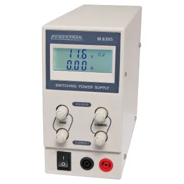 A compact, efficient bench top power supply for use in servicing, repair and design of electronics. The low noise switchmode design offers excellent regulation for low current requirements.