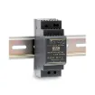 The Mean Well HDR-60-24 is a 60W DIN rail mountable power supply with a DC output voltage of 24V. The design is ideal for lower current DC power applications in a standardised DIN rail housing to suit mounting to asymmetrical “G” or 35mm top hat type DIN rails.