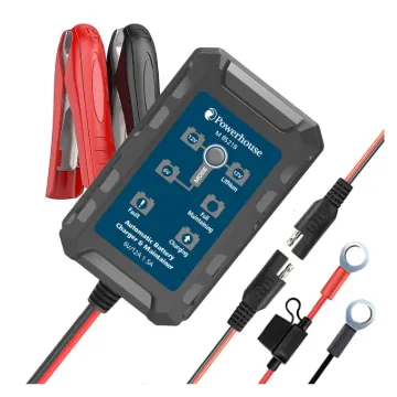 This 6V/12V battery charger maintainer provides 1.5A charging current suitable for lithium, lead-gel and lead acid batteries, including maintenance free battery types.