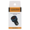 This dual charger allows you to power up to two devices in your car. Max combined current output is 5.5A.