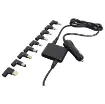 Ultra compact design to allow you to power up your laptop in a car, caravan, boat etc with minimum of space required in your bag.  Plus it's fitted with a 2.4A USB charging port. Includes 8 tips to suit popular brands of laptop. 90W (6A) maximum output.