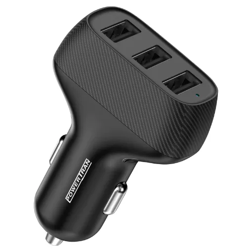 This triple charger allows you to power up to three devices in your car. Max combined current output is 7.2A. Ideal for couples, families and individuals with multiple devices. Charge a range of devices including; phones, tablets, cameras etc.