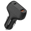 This car accessory provides USB C PD output @ 30W and QC3.0 USB A type socket @ 18W. 12-24V DC input.