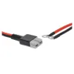 This Anderson style ring terminal adaptor cable allows you to permanently connect an Anderson style connection cable to your vehicles battery.