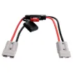 This Anderson style ring terminal adaptor cable allows you to permanently connect an Anderson style connection cable to your vehicles battery.