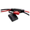This Anderson style ring terminal adaptor cable allows you to permanently connect an Anderson style connection cable to your vehicles battery.