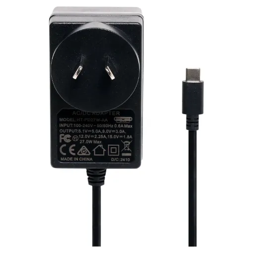 This slimline plugpack style USB power supply is ideal for powering and charging a variety of USB type C equipped devices, such as laptops, game consoles, phones, IoT boards (including Raspberry Pi) and other Type C devices.