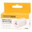 This powerful USB charger features a QuickCharge 3.0 port as well as a USB C port to suit the latest devices.