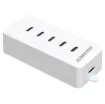 Ideal for the workbench, the office or even at home. This compact and portable 5 port USB C extension charger hub provides multiple ports for charging devices up to a total output of 100W.