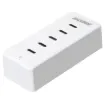 Ideal for the workbench, the office or even at home. This compact and portable 5 port USB C extension charger hub provides multiple ports for charging devices up to a total output of 100W.