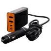 This versatile USB-C for vehicles and auxiliary battery systems plugs into any standard car accessory socket (cigarette lighter socket) and provides up to 140W USB C Power Delivery (PD3.0/3.1).