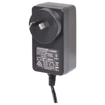 5V DC Switchmode Plugpack Supplied with a fixed positive to tip 2.1mm DC jack. Compact design with high current regulated output.