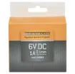 6V DC Switchmode Plugpack Supplied with a fixed positive to tip 2.1mm DC jack. Compact design with high current regulated output.