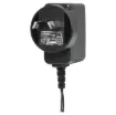 9V DC Switchmode Plugpack Supplied with a fixed positive to tip 2.1mm DC jack. Compact design with high current regulated output.