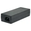 12V DC Switchmode Powerpack. Super-compact regulated power supplies. Supplied with fixed 2.1mm DC jack. 100-240V AC input via IEC C13 socket. Energy authority approved. MEPS approved. Dimensions: 143Wx58x34Dmm.