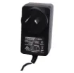 24V DC Switchmode Plugpack Supplied with fixed 2.1mm DC tip (tip positive). Compact design with high current regulated output. Energy authority approved. MEPS approved. 

24VDC @ 1A.