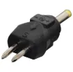 Reversible polarity connector to suit the Powertran range of plugpacks.
Moulded in black plastic , with polarity indicators.