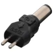 Size: 2.1 x 5.5

DC plugs size shows inside &Oslash and outside &Oslash.