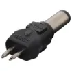 Size: 2.5 x 5.5

DC plugs size shows inside &Oslash and outside &Oslash.