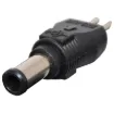 Reversible polarity connector to suit the Powertran range of plugpacks.
Moulded in black plastic , with polarity indicators.