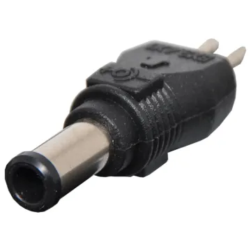 Reversible polarity connector to suit the Powertran range of plugpacks.
Moulded in black plastic , with polarity indicators.