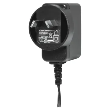 Supplied with fixed tip positive 2.1mm DC jack. MEPS approved. Energy authority approved.