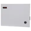 Provides 24V DC power to each of 8 outputs. Maximum current across all outputs is 5A (600mA per output).  Each output is fitted with screw terminals and a resettable fuse.  The design includes output current limiting, over voltage protection, revers