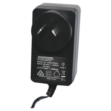 24V DC, 1 Amp switch mode plug pack. Supplied with a fixed positive to tip 2.5mm DC jack (2.5ID x 5.5OD x 10L).