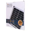 This quality 20W 12V monocrystalline solar panel module is designed for direct connection to a solar charge controller for use in remote power systems. The compact size makes it perfect for battery maintenance in low power equipment.