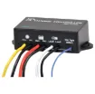 This unit operates as a solar charger by day which then switches on a load at night. It features auto-dusk detection circuit for activating the DC load output when night falls. It is suitable for sealed or wet cell batteries and utilises the latest  in