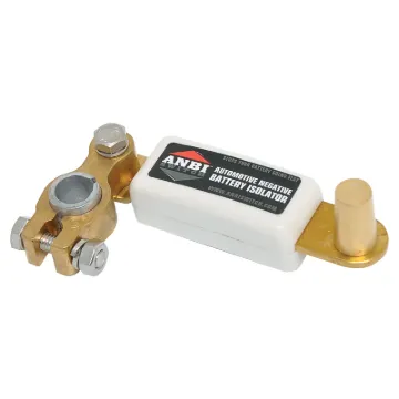 The ANBI Japanese battery switch is designed to avoid the inconvenience of having a completely flat battery. The switch eliminates drainage of stored power by isolating the battery from components.