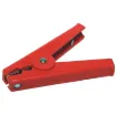 200A red heavy duty crocodile clip. Matching black cilp (P 0017) also available.