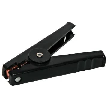 200A black heavy duty crocodile clip. Matching red cilp (P 0016) also available.