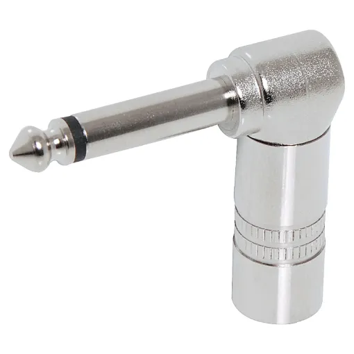 6.35mm Plug 90 Degree Mono. Metal Housing