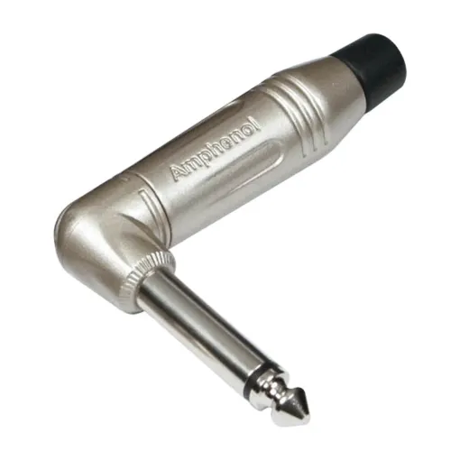 High quality Amphenol right angle jack plug. Designed for use in high end audio installations where space is limited.