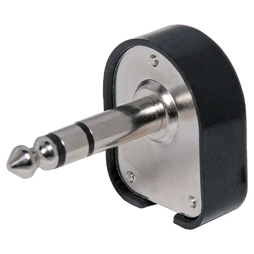 6.35mm Plug 90  Stereo. Plastic Housing