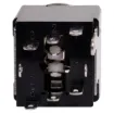 6.35mm chassis mount insulated stereo socket with DPDT 
isolated switch. Insulated from chassis.