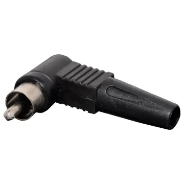 90 angled plugs for confined spaces eg: behind hi-fi equipment in a cabinet.
Maximum cable entry size 5m.  Black