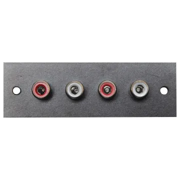 4 way panel mount socket. Insulated from chassis with individual solder tag connections.