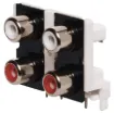 2 x 2 PCB mount RCA sockets.