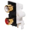 2 x 1 PCB mount RCA sockets. Gold plated contacts.