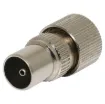 Metal 75 ohm PAL plug to suit RG6 size coaxial cable. Screw together design for easy connection.