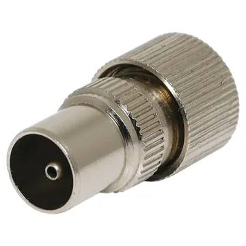 Metal 75 ohm PAL plug to suit RG6 size coaxial cable. Screw together design for easy connection.